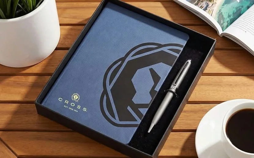 Ashford pen and A5 notebook gift set