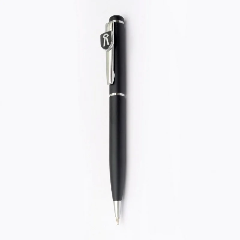 Advocate pen, matte black with silver trim