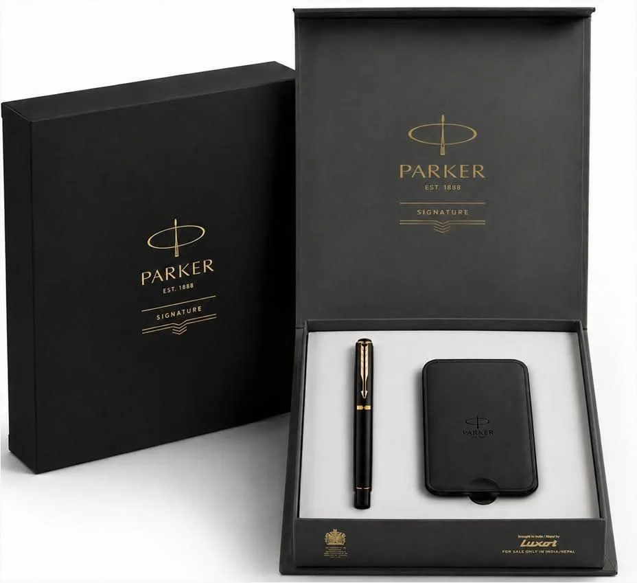 Signature pen and card holder gift set