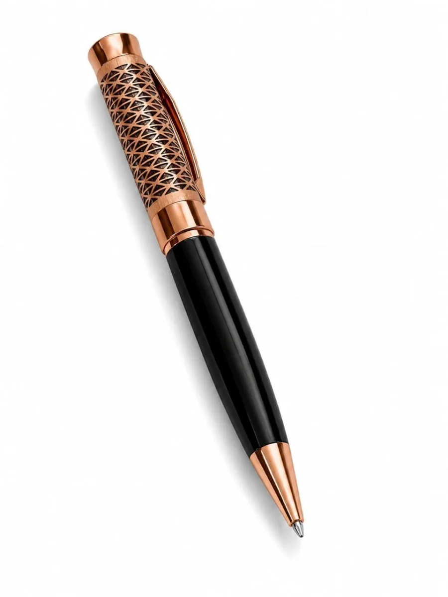 Rose gold filigree ballpoint