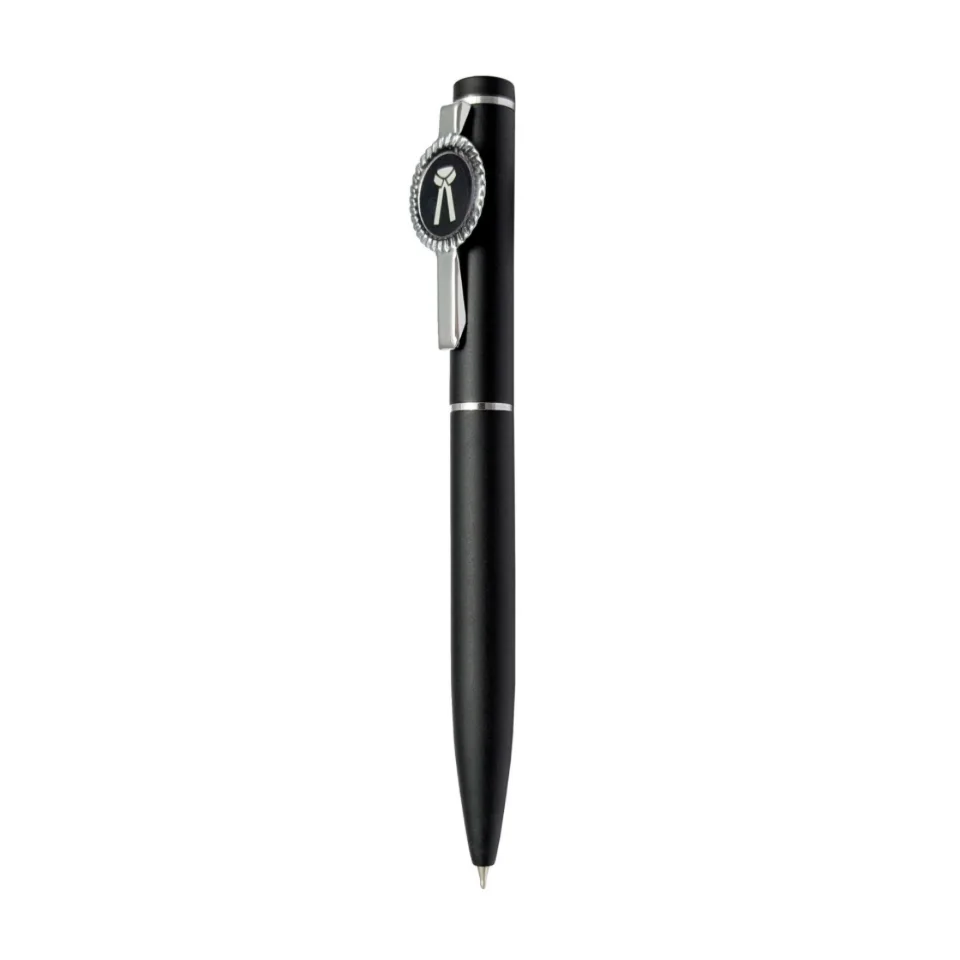 Advocate ballpoint with an oval crest clip